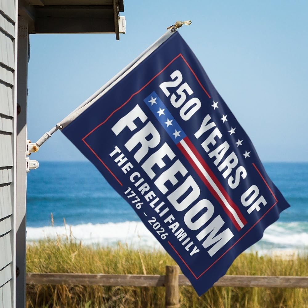 Amazon.com : Vomokim 250 Years of Freedom 3x5 Ft Banner Flag 250th
